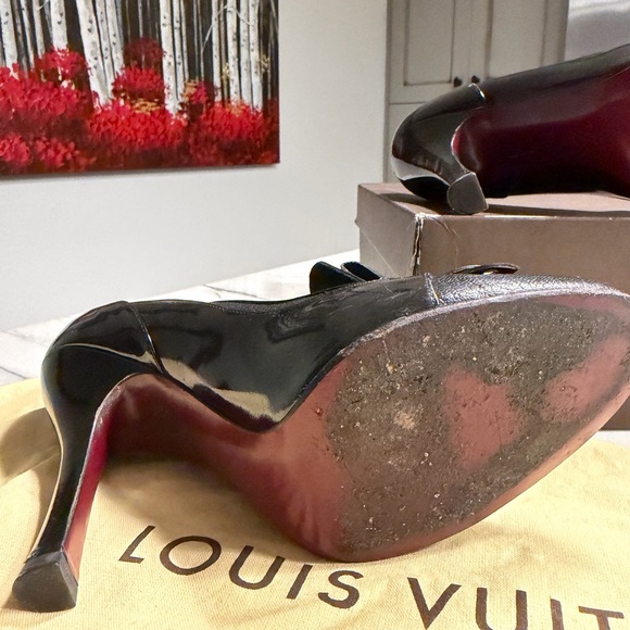 Vintage Louis Vuitton Black Heels- AUTHETICATED - Picture 8 of 15